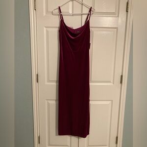 Taylor Burgundy Midi Dress